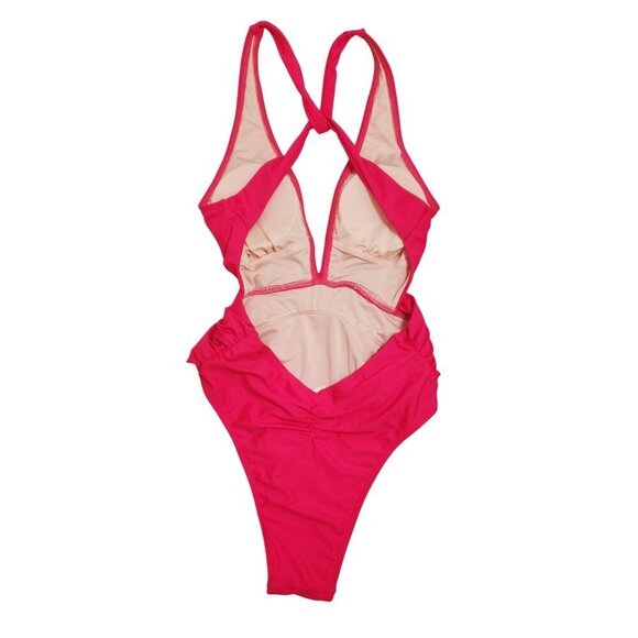 Cupshe Womens Pink One-Piece Swimsuit Size XS - Picture 5 of 5